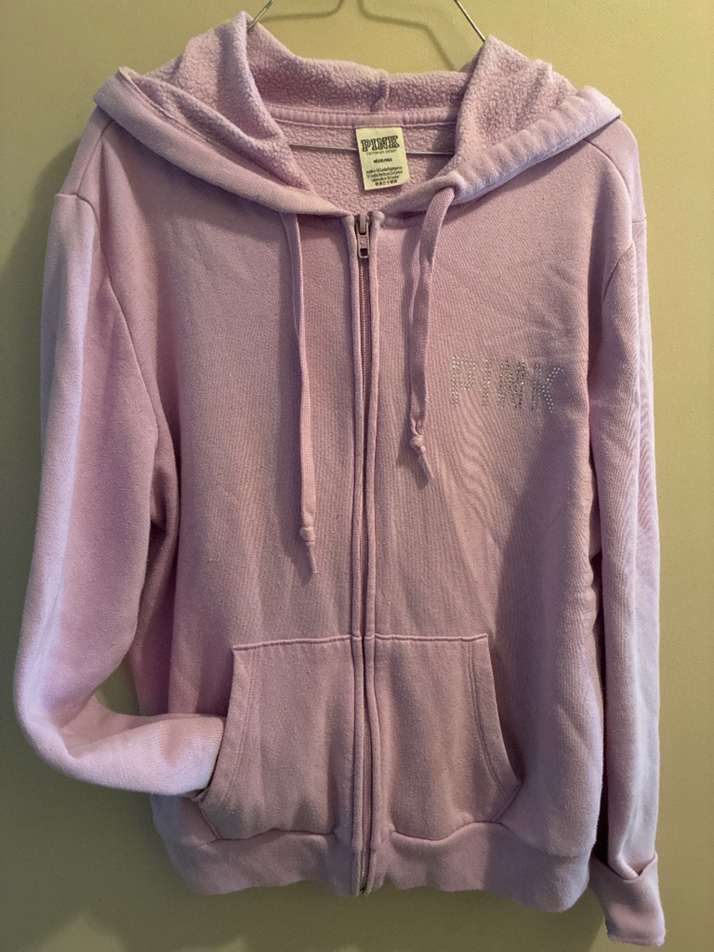 Victoria’s Secret Pink bling full zip hoodie